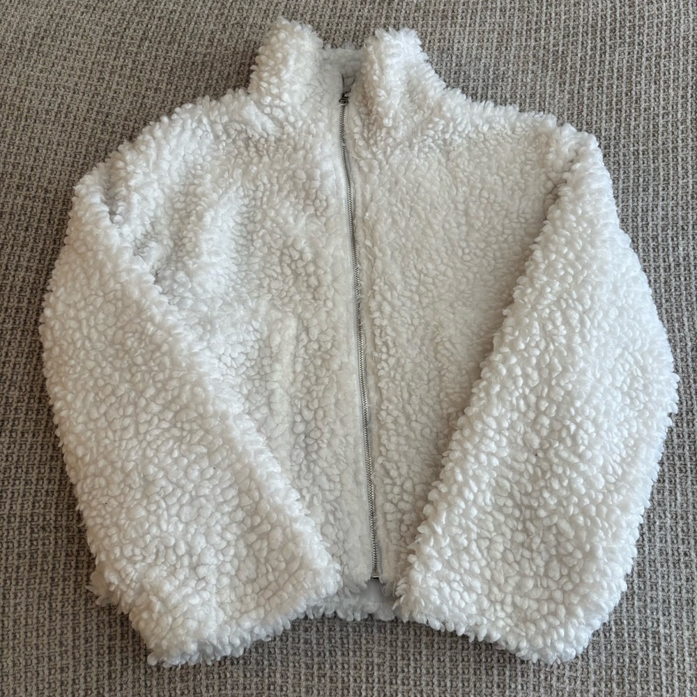 Cozy White Sherpa Jacket